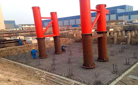 Сваренный Фабрикатор столба столбца стальной трубы заполненный бетоном стальной трубчатый