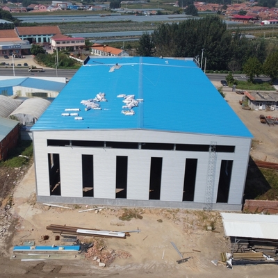 Q235B Q345B Заготовленная стальная конструкция Хранилище 20-300 м