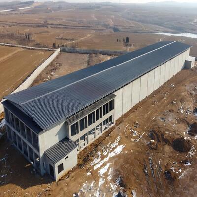 Предварительно изготовленный стальной дом Куриный курорт Стальные здания Ферма Стальная конструкция Куриный дом