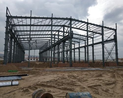 Портальная рама Стальная колонна Стальная структура Хранилище Высокая степень настройки