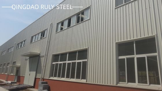 Сборный стальной каркас цеха с оцинкованной или окрашенной отделкой