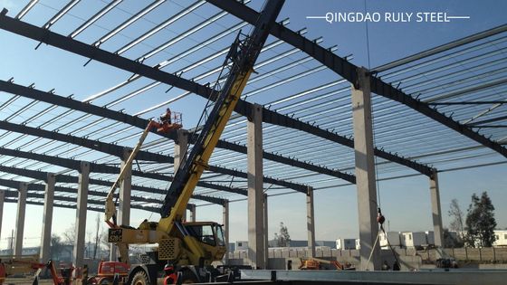 Сборный стальной каркас цеха Q235B Q355B Большой пролет Готов к крану