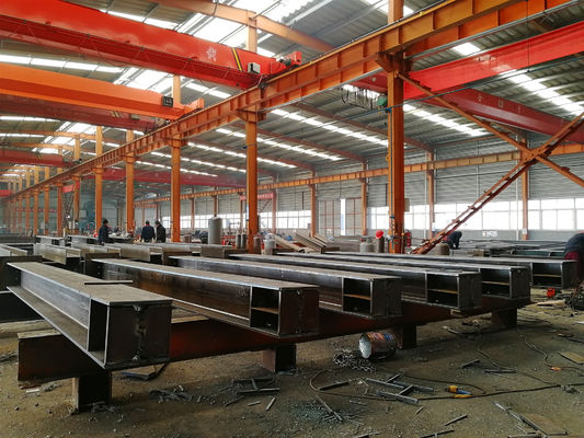 Сборный стальной каркас цеха Q235B Q355B Большой пролет Готов к крану