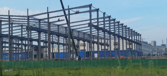 Здание структуры стали мастерской стальной структуры осмотра автомобиля полуфабрикат