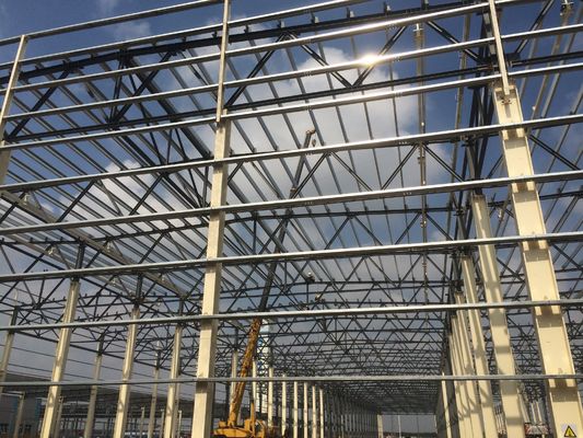 Большой протяженность предварительно изготовленный / Prefab H Beam Design Здание металл Q355/Q235 Фабрика складская мастерская Стальная конструкция