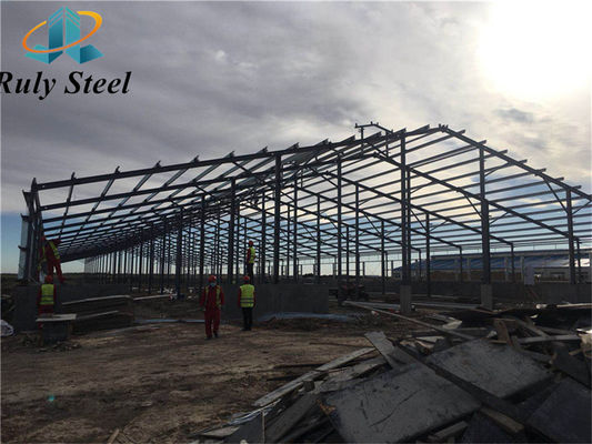 Большой протяженность предварительно изготовленный / Prefab H Beam Design Здание металл Q355/Q235 Фабрика складская мастерская Стальная конструкция
