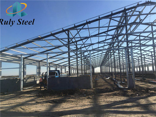 Большой протяженность предварительно изготовленный / Prefab H Beam Design Здание металл Q355/Q235 Фабрика складская мастерская Стальная конструкция