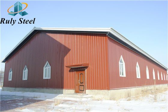 GB Standard Low Cost Metal Buildings Workshop Стальная рама Предварительно изготовленная стальная конструкция