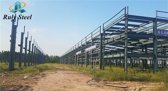 GB Standard Low Cost Metal Buildings Workshop Стальная рама Предварительно изготовленная стальная конструкция