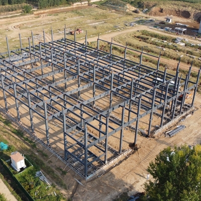 Склад из сборных стальных конструкций Q235B Q355B ASTM A36 Большой пролет