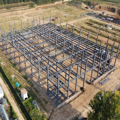 Склад из сборных стальных конструкций Q235B Q355B ASTM A36 Большой пролет