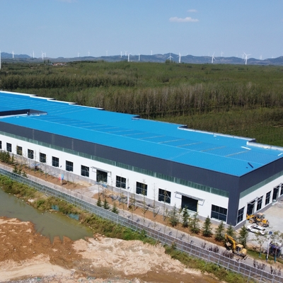 Сборное стальное складское здание Q235B ASTM A572 с изоляционной панелью