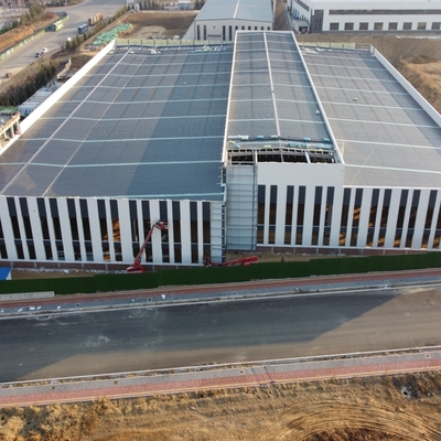 Многопролетный стальной каркасный цех с мостовым краном Q235B Q355B