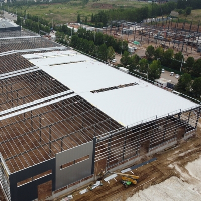 Многопролетный стальной склад с панелями из каменной шерсти AISC BV CE Certified