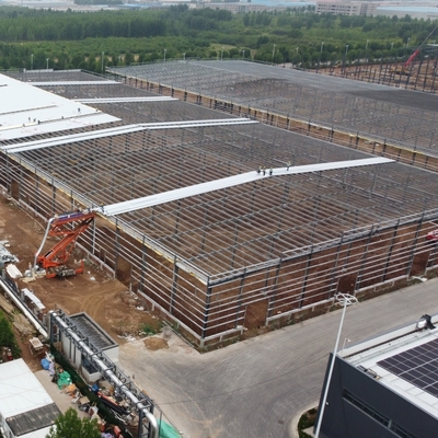 Префабрикованная конструкция из легкой стали Хранилище Q235B Q355B ASTM A36