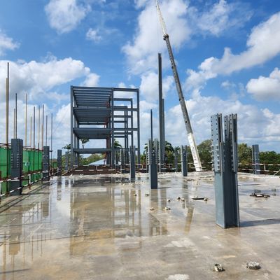 Современный дизайн сборных стальных конструкций для гостиниц, многоэтажные стальные здания, поставка